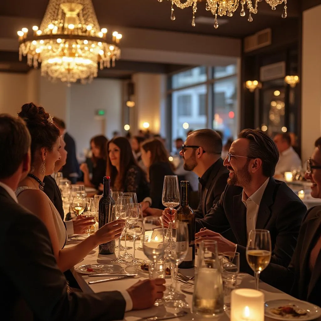 Evento de networking con clientes y socios