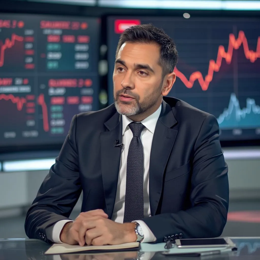 Entrevista en televisión financiera